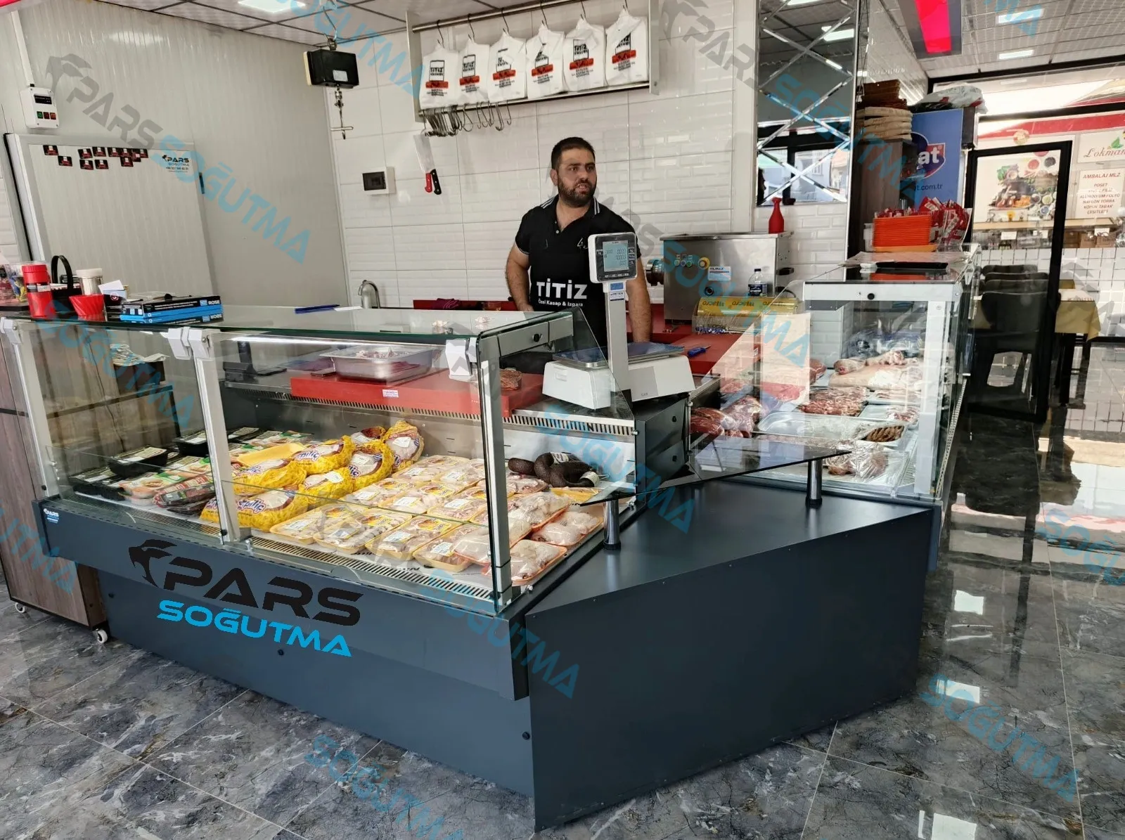 Kasap Reyon Dolabı Düz Camlı ürün görseli 6 - Pars Soğutma