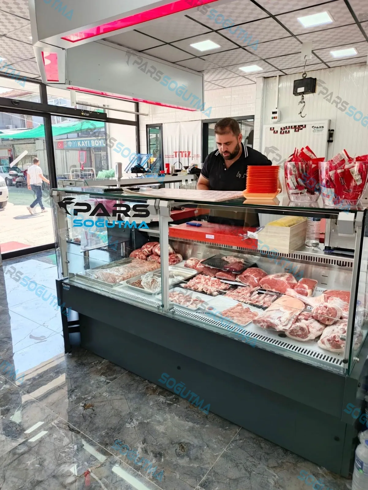 Kasap Reyon Dolabı Düz Camlı ürün görseli 7 - Pars Soğutma